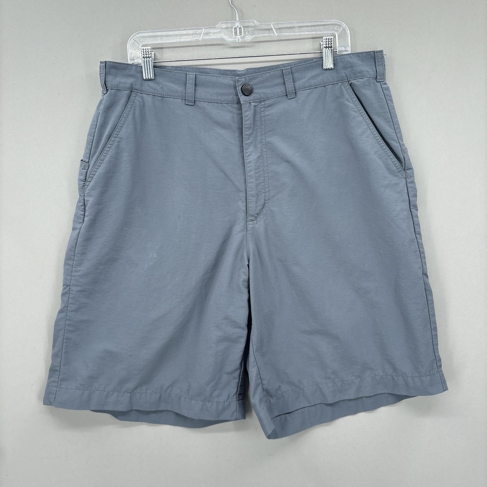 VTG Patagonia Shorts Mens 36 Gray‎ Blue Nylon Chino Hiking 90s Y2K 9.5" Cienega